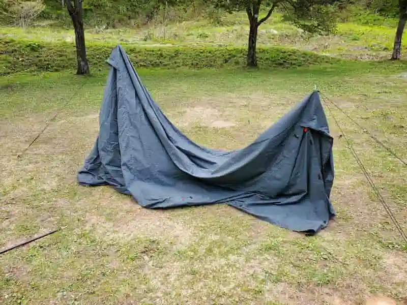 3つの新ギア！】ソロテント「KUJYU」と薪スタンド＆シュラフの初使用