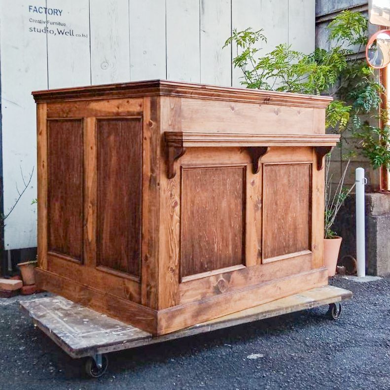 reki252525ビンテージ ショップカウンター レジカウンター 剥離