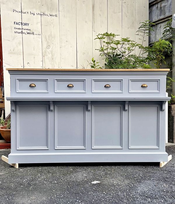 フェス出店や移動販売向けのキャスター付きレジカウンターW1800@大阪