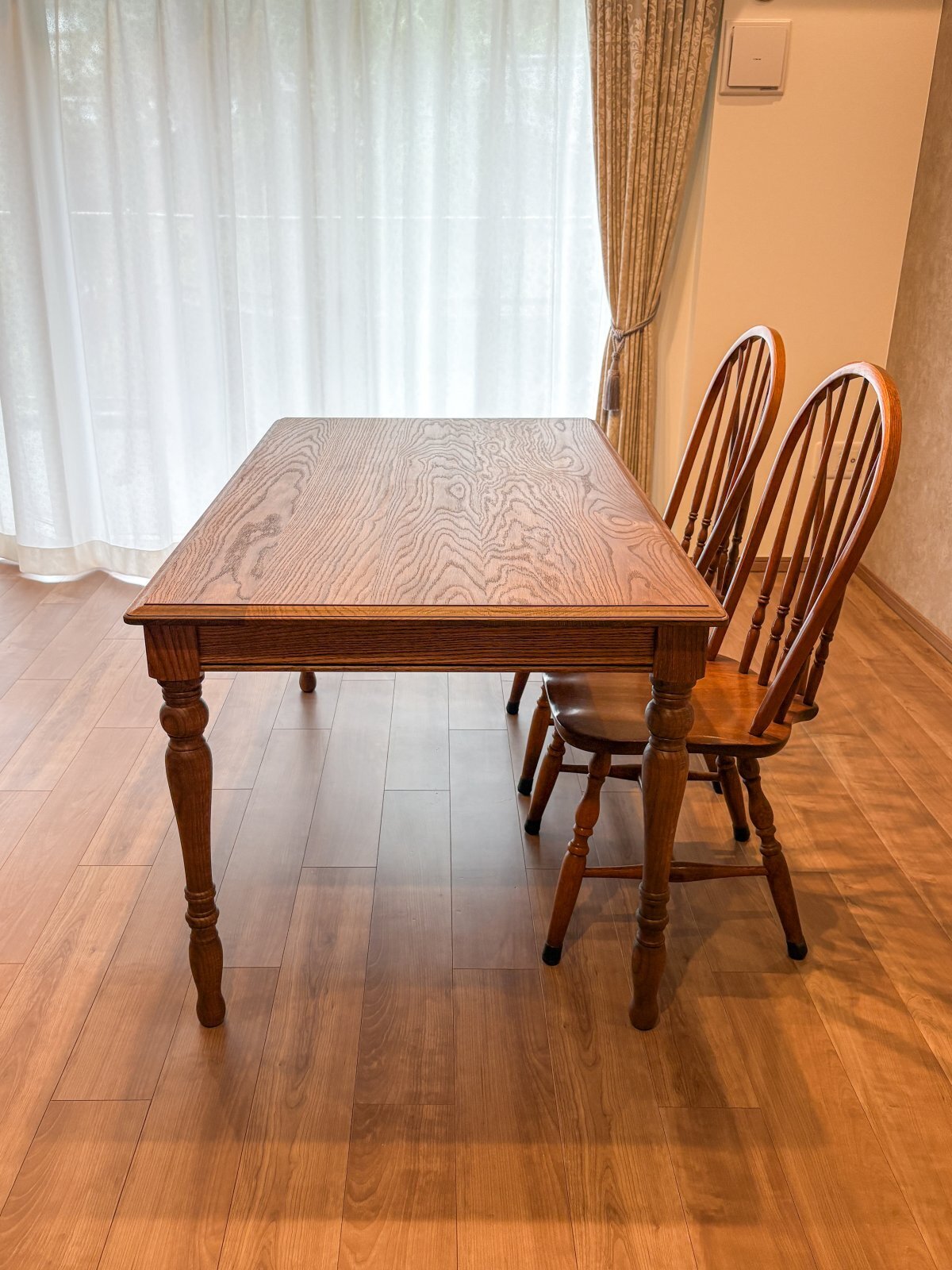 アンティーク家具ろくろ足オークダイニングテーブルW1400@大阪東京名古屋