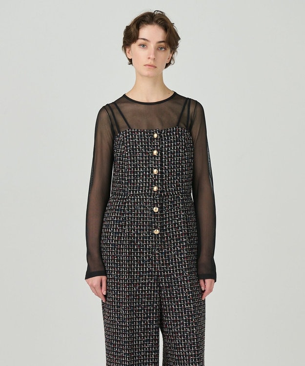 ツイードサロペット / GRACE CONTINENTAL | GRACE CONTINENTAL