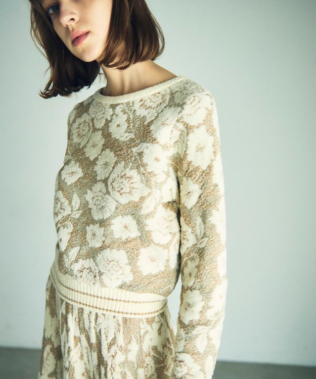 フローラルラメニットトップ / GRACE CONTINENTAL | GRACE CONTINENTAL