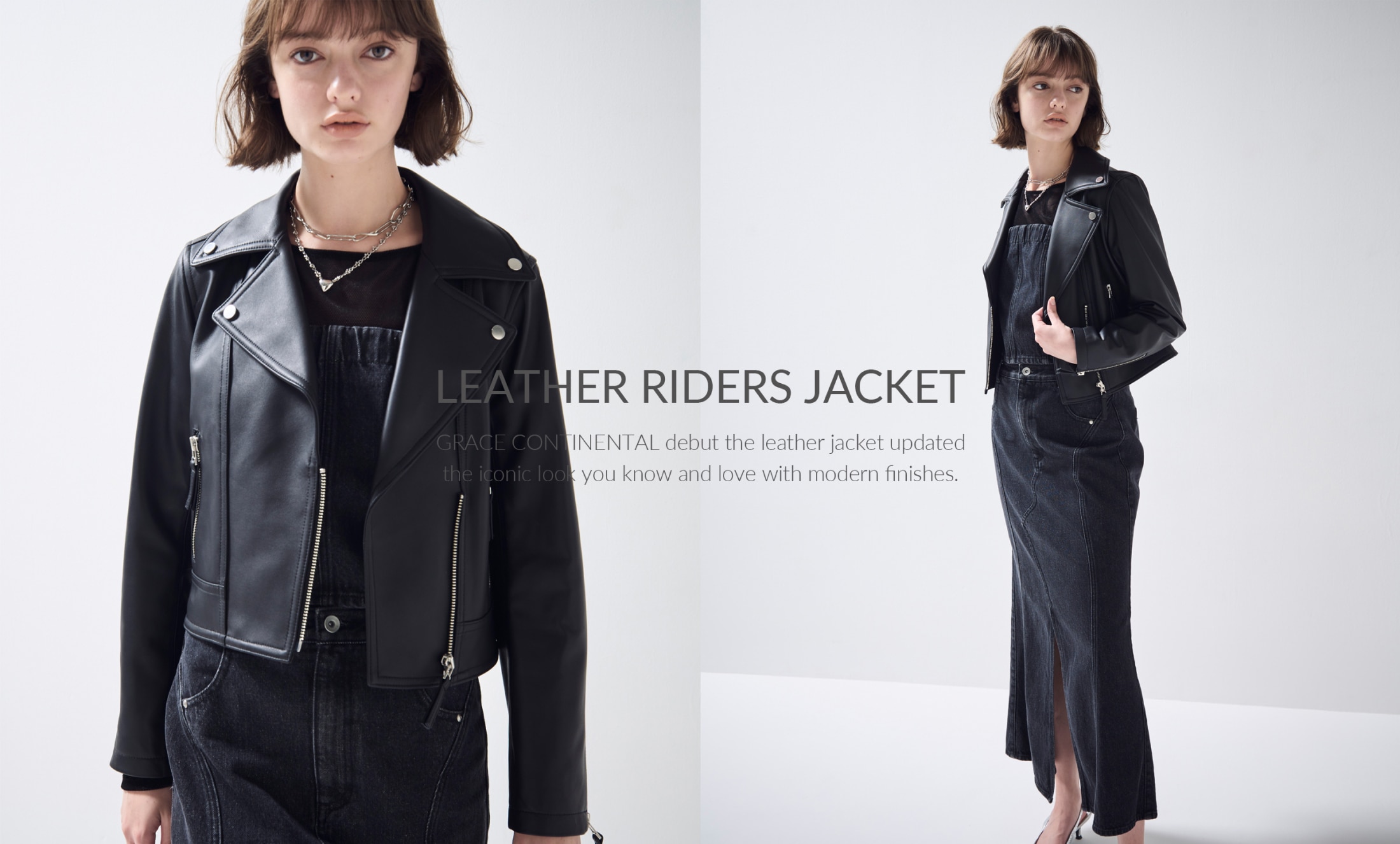 LEATHER RIDERS JACKET | GRACE CONTINENTAL グレースコンチネンタル 通販