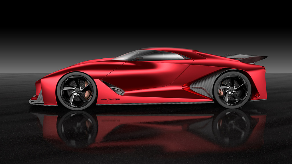 Full-Scale Model of the Nissan Concept 2020 Vision Gran Turismo to