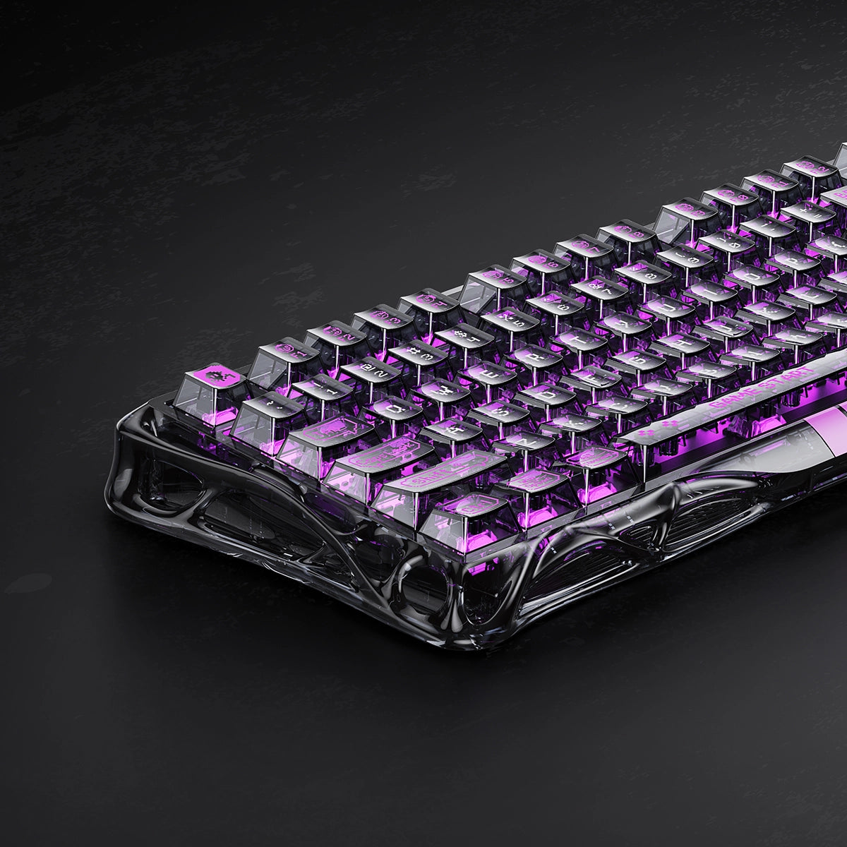 Mercury V75 Lite Gaming Keyboard - Transparent Black | Hall Effect