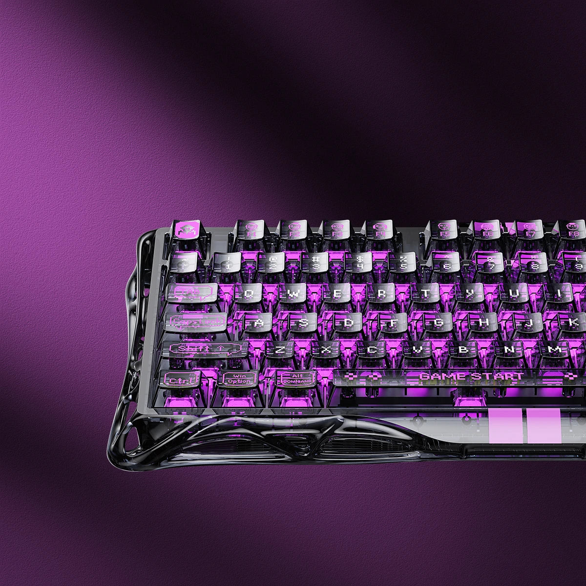 Mercury V75 Lite Gaming Keyboard - Transparent Black | Hall Effect