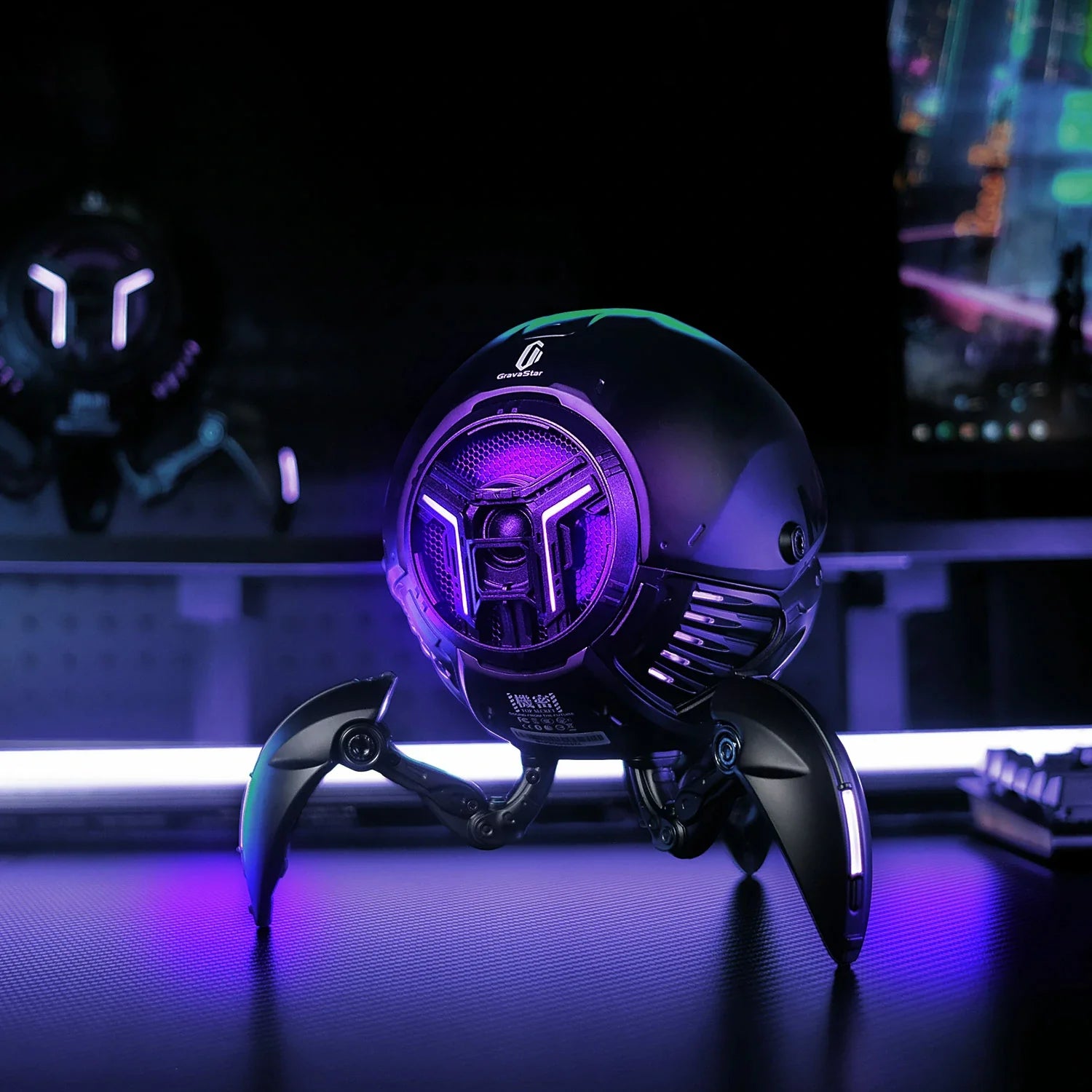 Mars Pro Bluetooth Speaker - Black | Sci-Fi Gaming Speaker