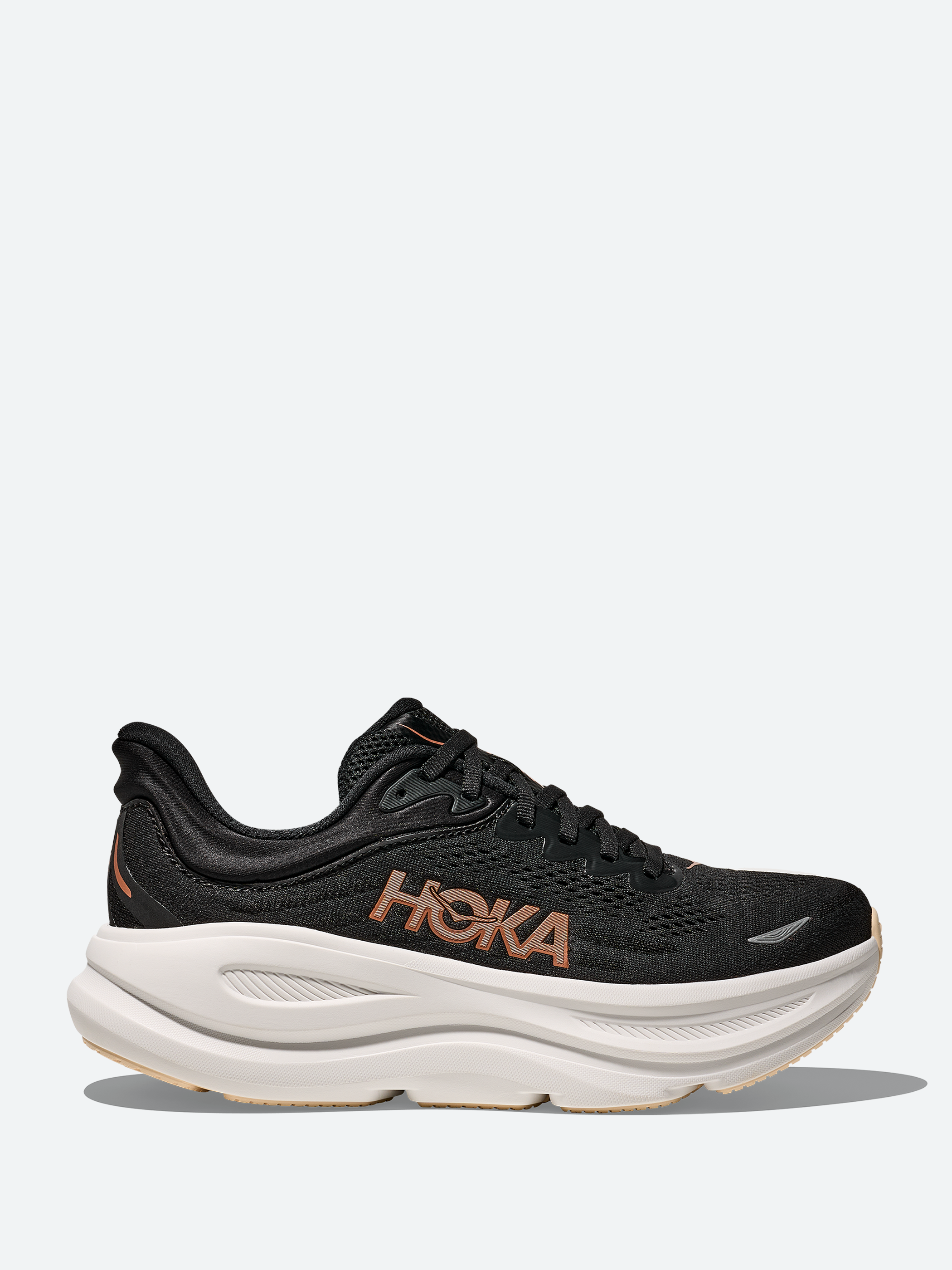 HOKA One One - Women's Bondi 9 in Black and White – gravitypope