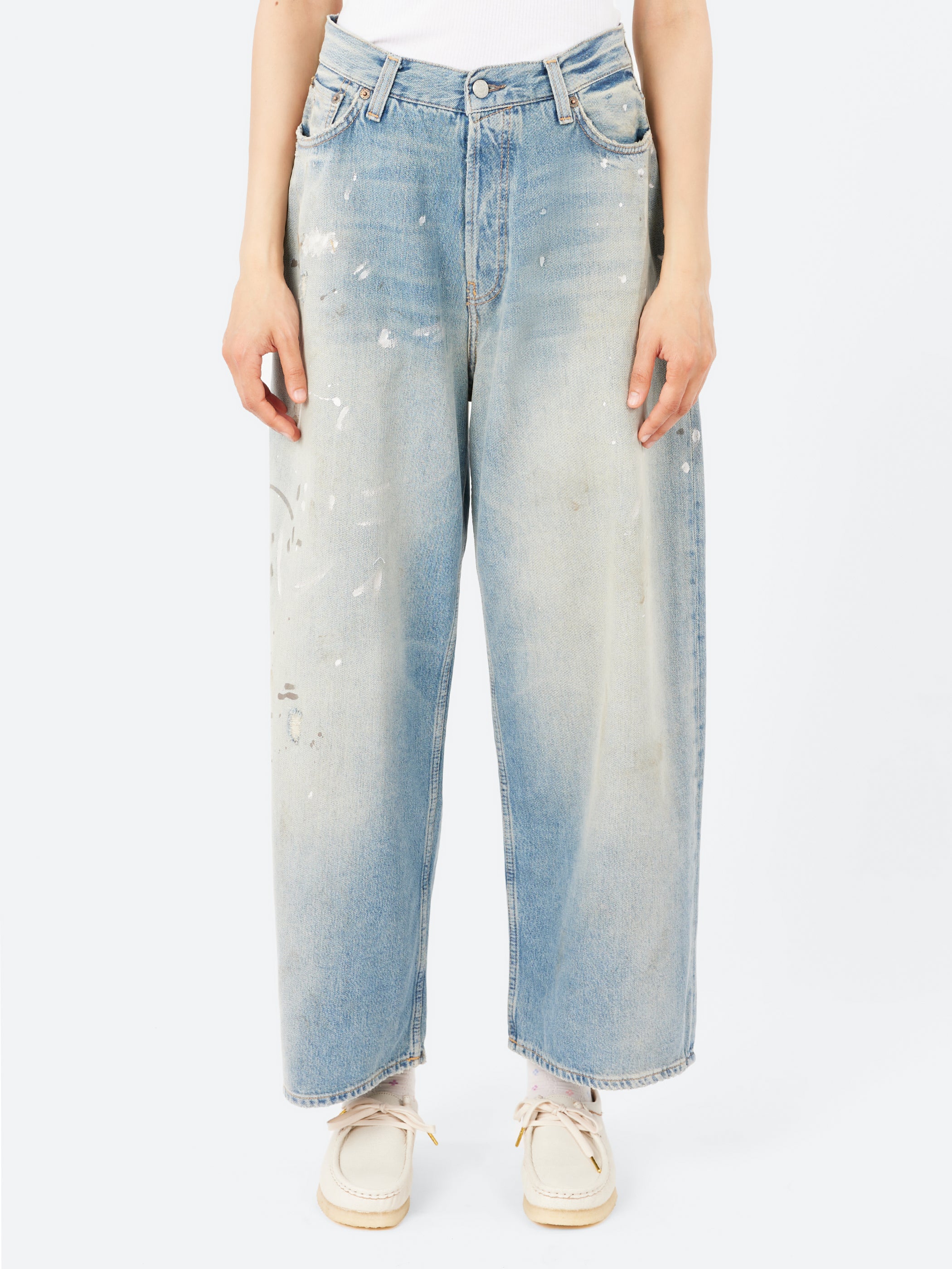 Acne Studios - 2023 U Trafalgar Loose Fit Jeans in Light Blue