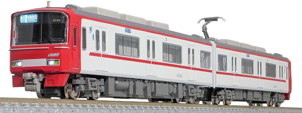 31940＞名鉄3100系3次車（新塗装・3120編成）基本2両編成セット（動力