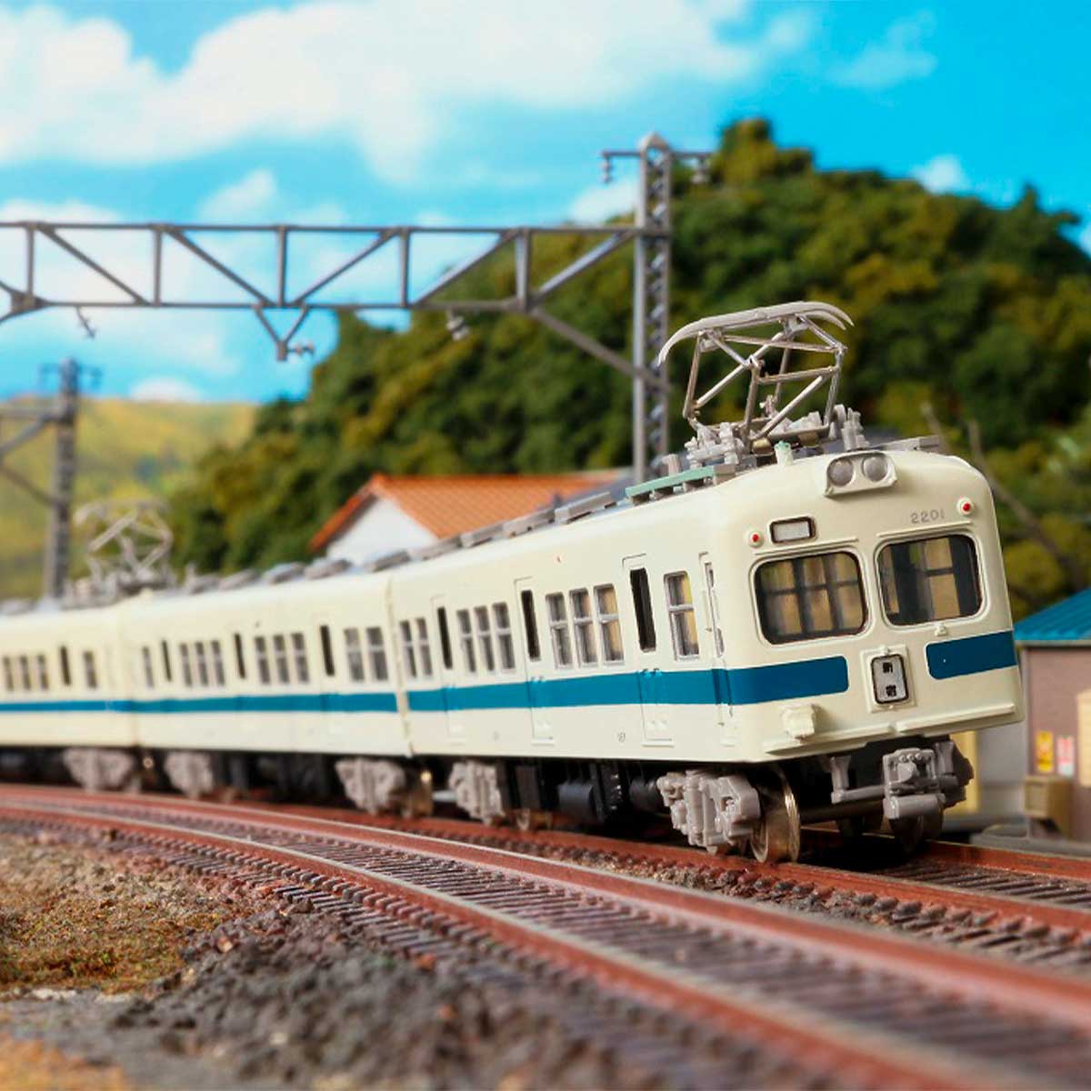 448＞小田急2200（2220）形 2両編成セット｜エコノミーキット｜Nゲージ
