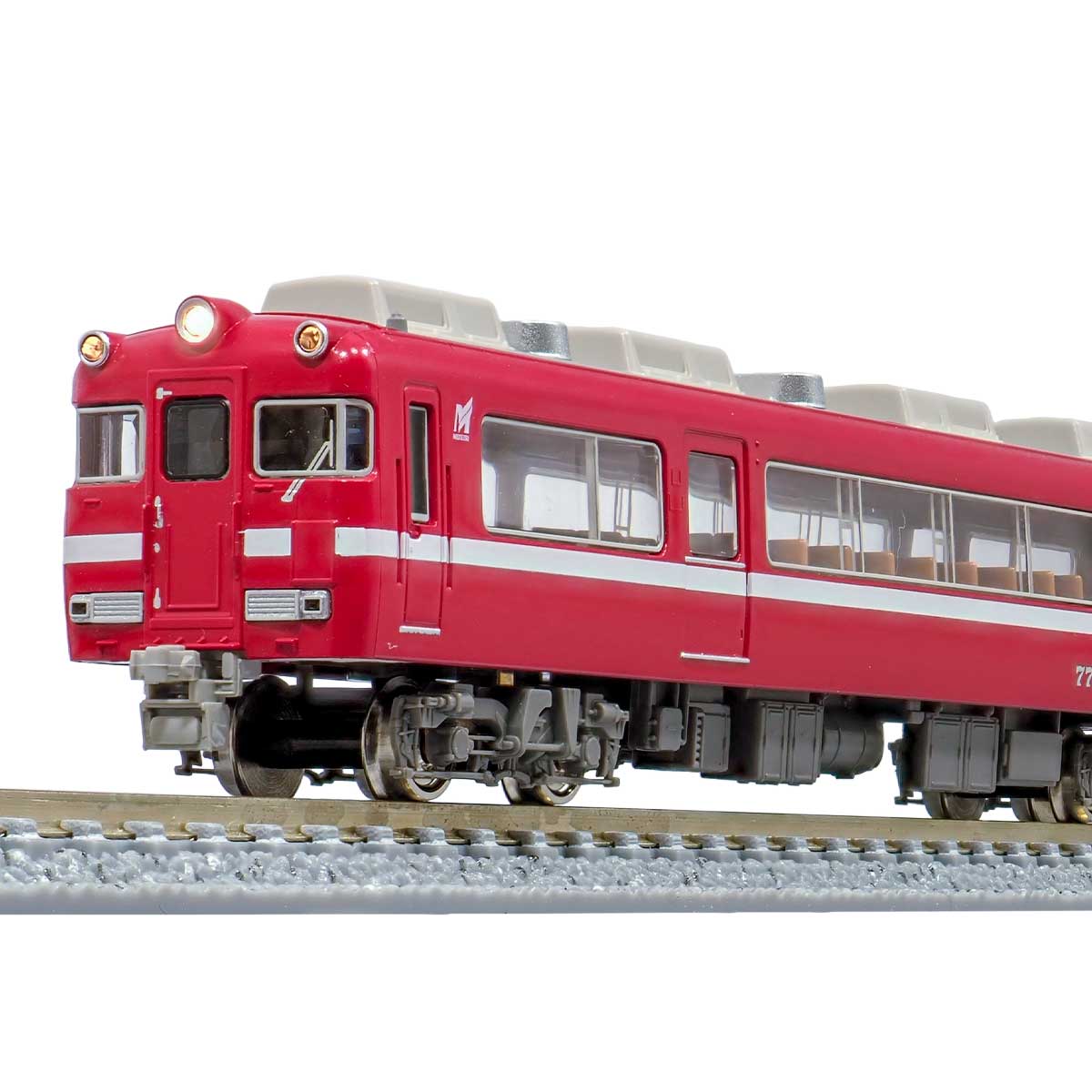 31569＞名鉄7700系（7711編成・復活白帯）2両編成セット（動力無し