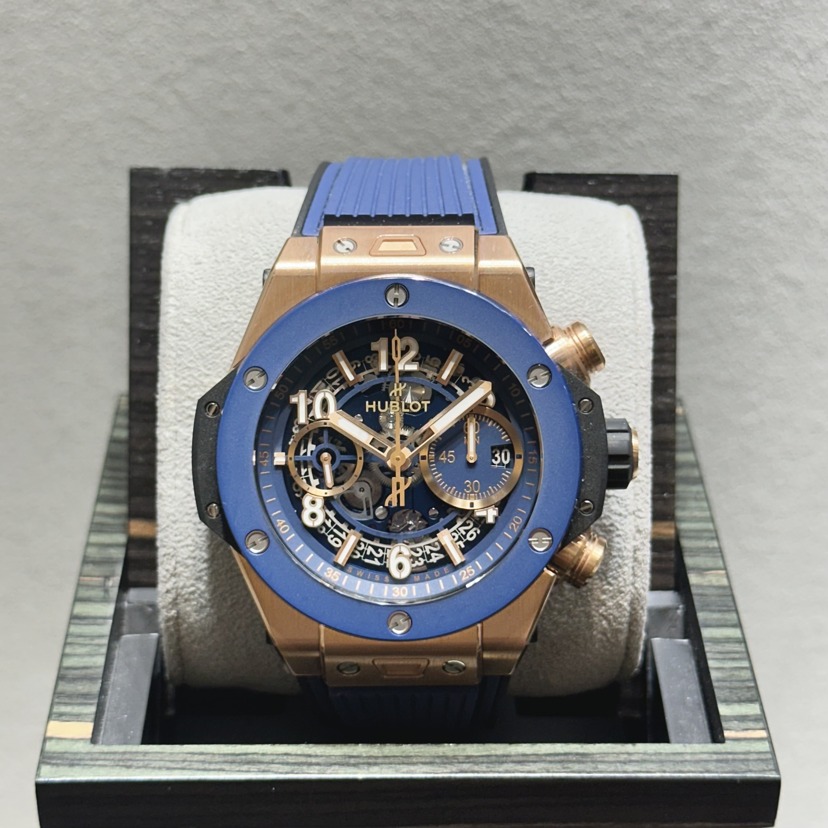 ウブロ(HUBLOT) ビッグバン ウニコ キングゴールド ブルーセラミック
