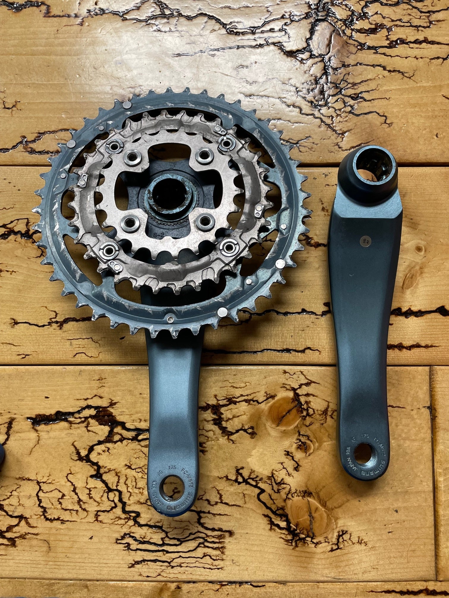 Shimano Deore LX FC-M572 44/32/22 175mm Crankset – Gringineer Cycles