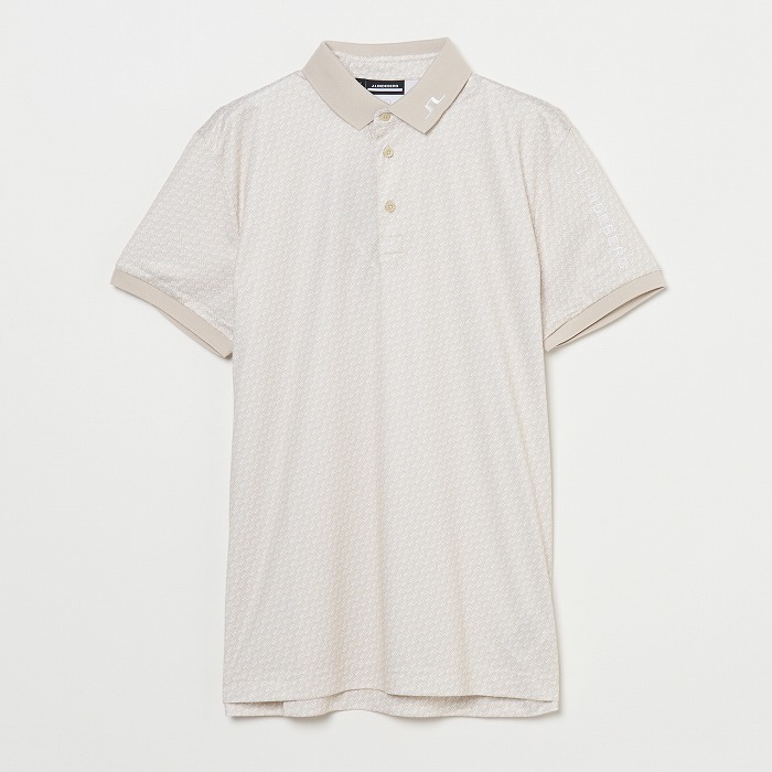 J.LINDEBERG（ジェイリンドバーグ）シーズナルプリント袖ロゴ刺繍半袖