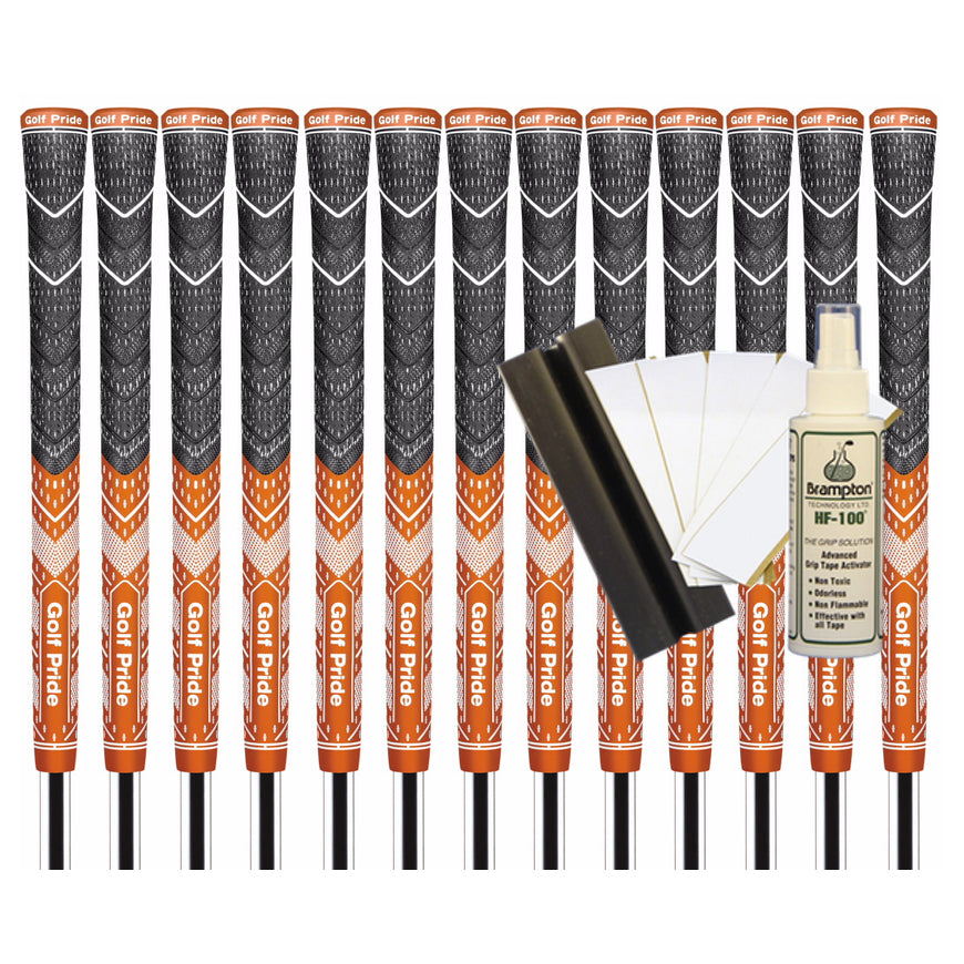 Golf Pride MCC Plus4 Teams Standard Grip (Dark Orange/White