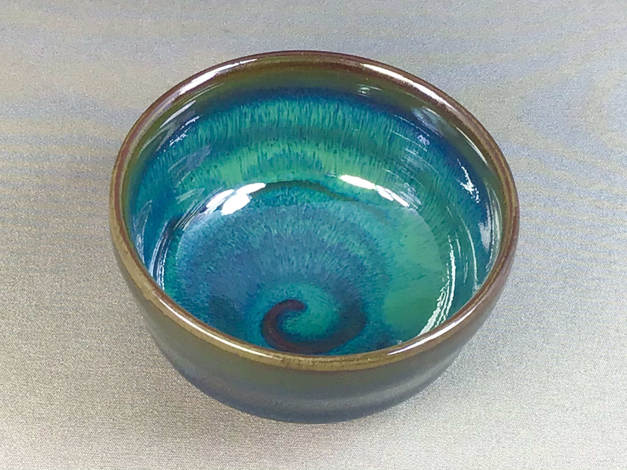 ぐい呑み（グリーン）桐箱入｜商品販売｜玉堂窯元