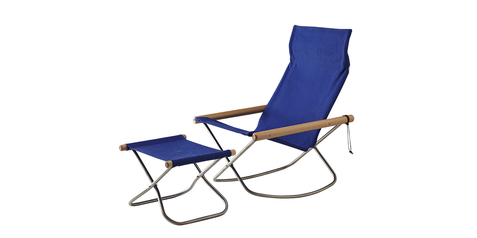 ニーチェアエックス ロッキング・ナチュラル × ブルー | D&DEPARTMENT