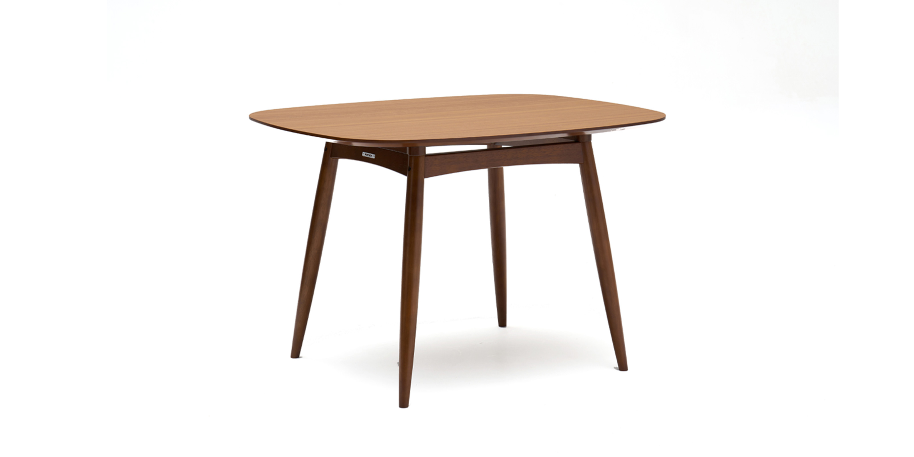 カリモク60 Dテーブル・ウォールナット色 天板メラミン化粧板