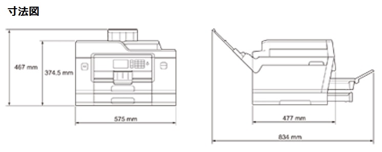 ☆ブラザー 大容量2段トレイ・多目的トレイ搭載 高耐久&A3フル対応の
