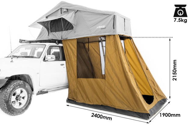 アドベンチャーキングス ルーフトップテント4人用アネックス付