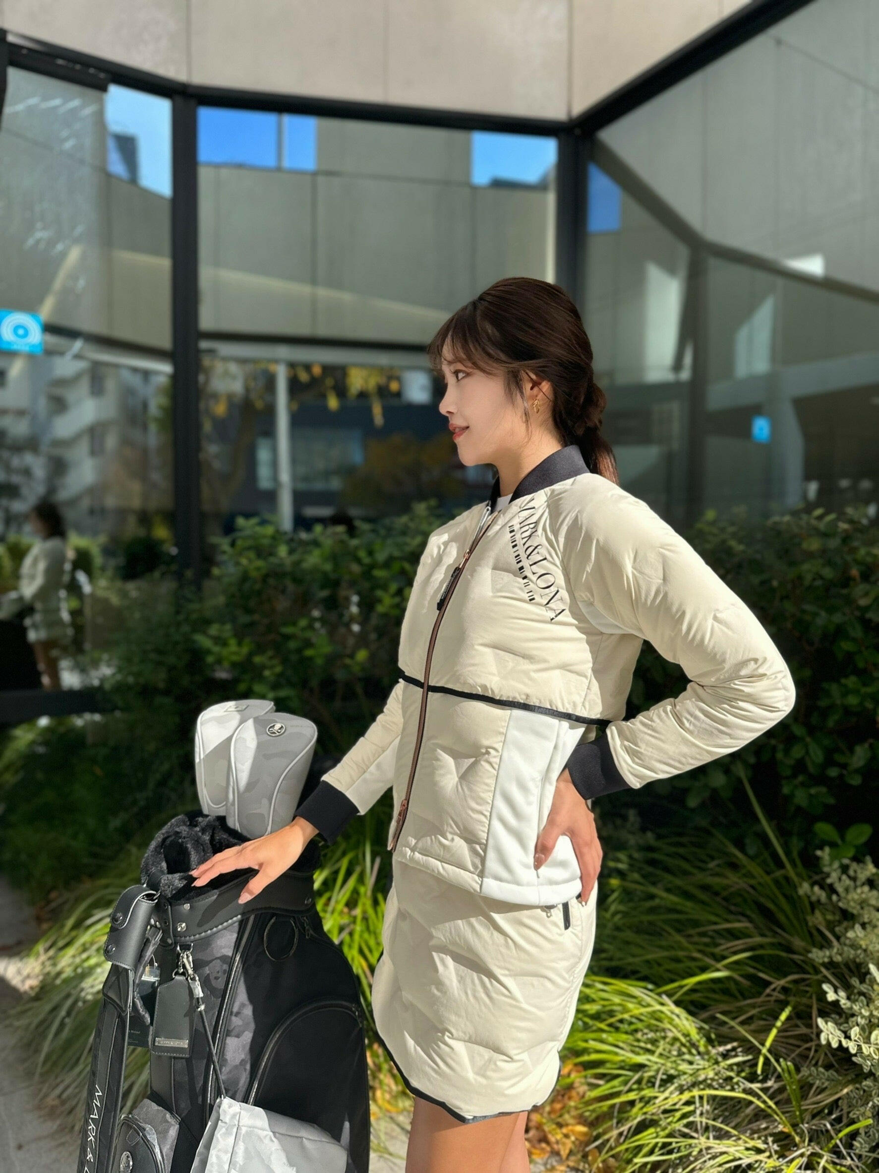 MARK&LONA WOMENS ダウン中綿ブルゾン