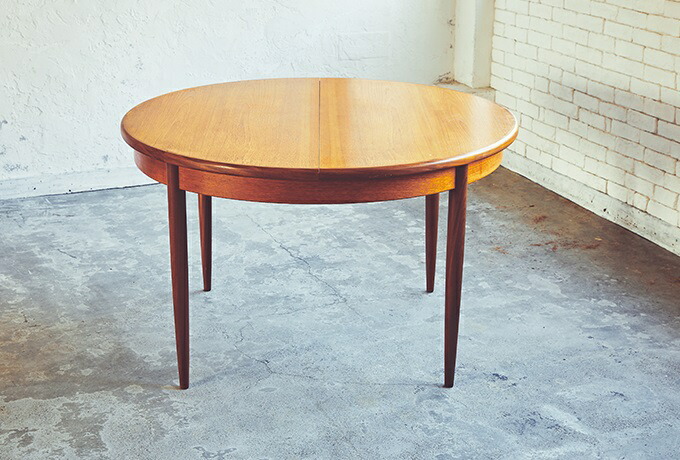 ジープラン ラウンド エクステンション ダイニング テーブル(天板のみ