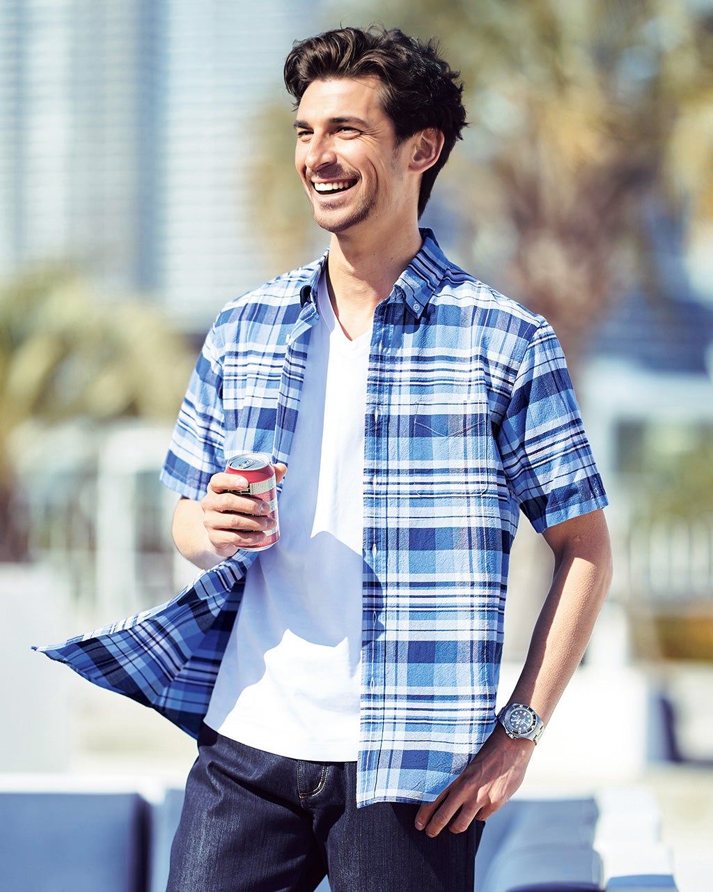 ピュアファイン・先染めオックスシャツ 半袖/DoCLASSE