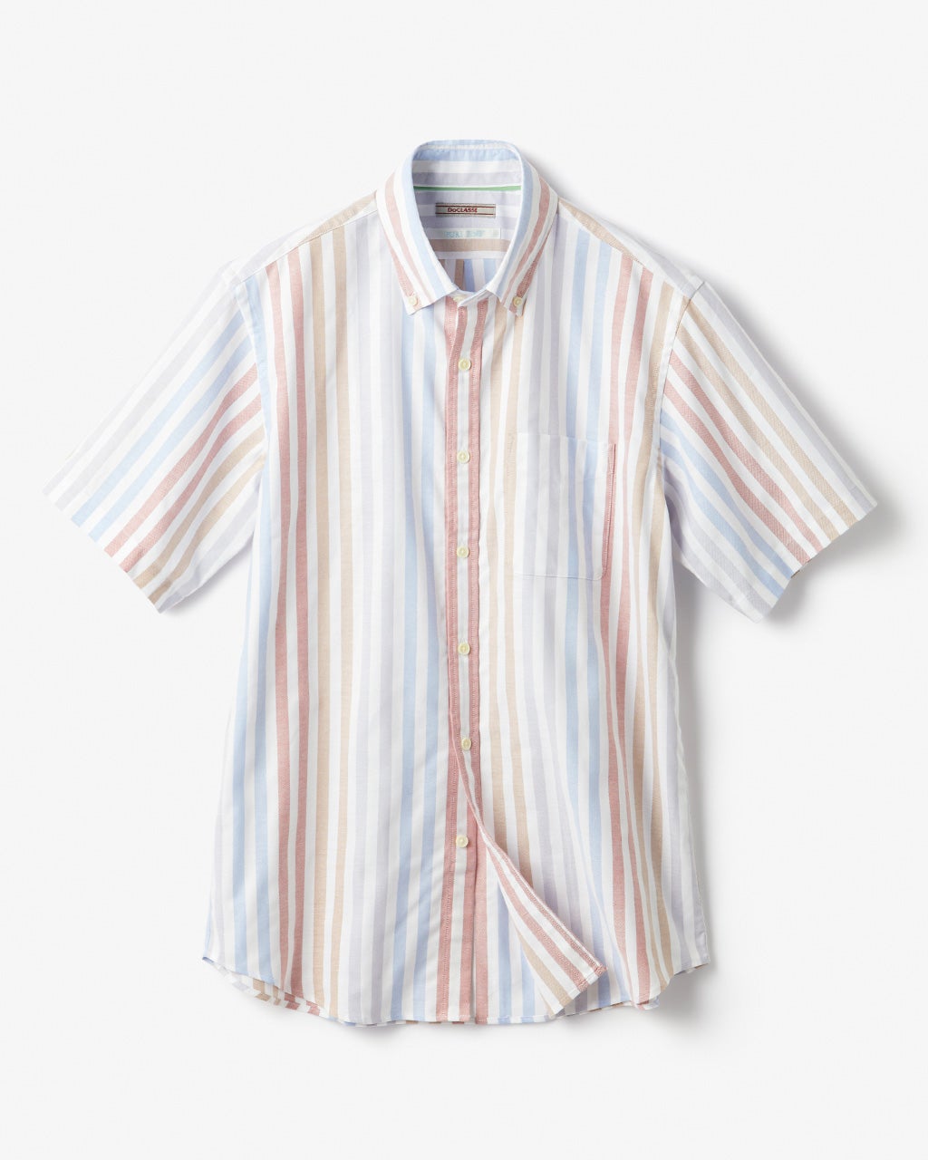 ピュアファイン・先染めオックスシャツ 半袖/DoCLASSE