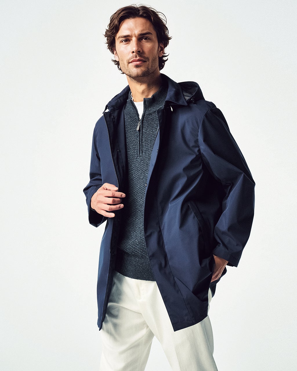 メンズ コート（ネイビー）一覧/40代50代からのファッション通販 DoCLASSE