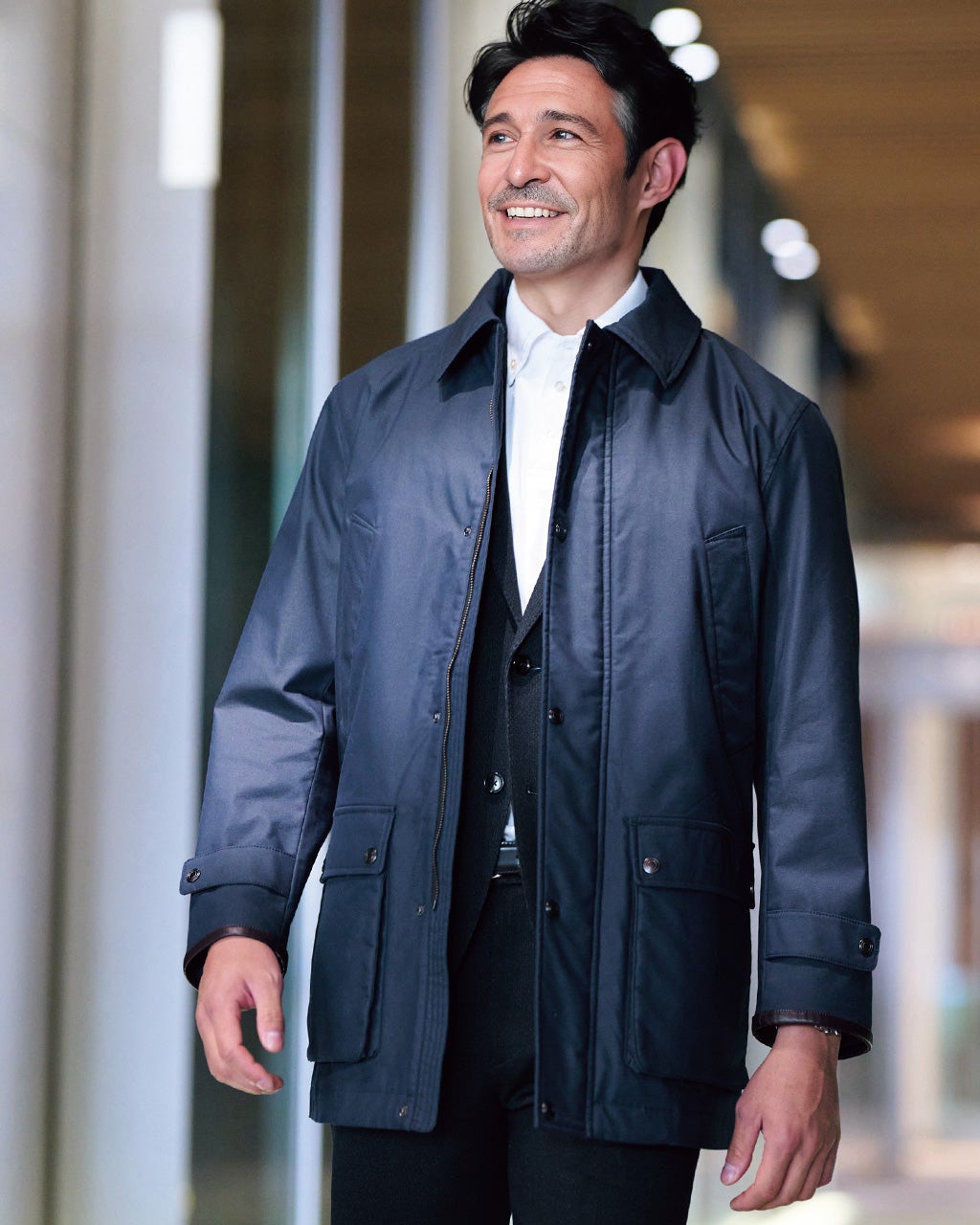 メンズ コート（ネイビー）一覧/40代50代からのファッション通販 DoCLASSE