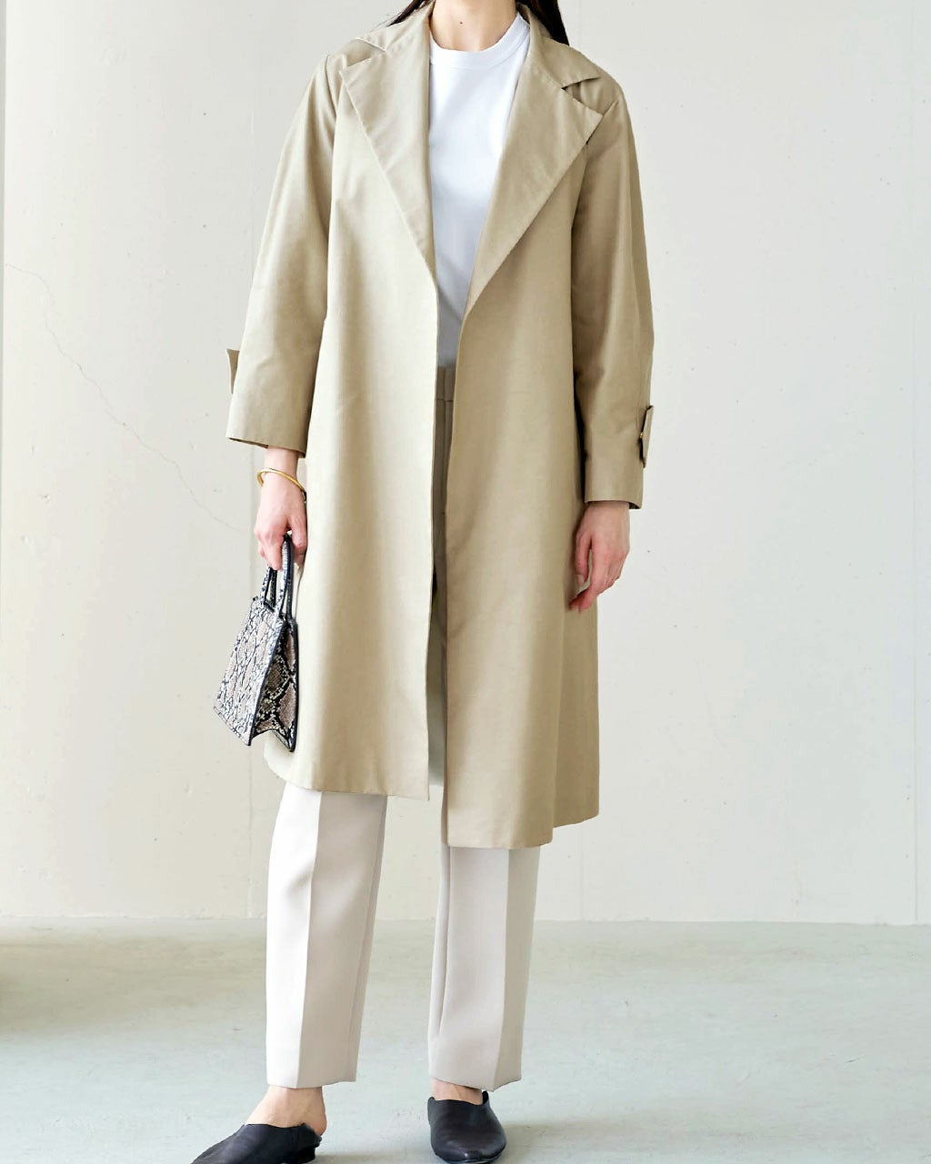 光沢シャンブレー・テーラートレンチ/DoCLASSE