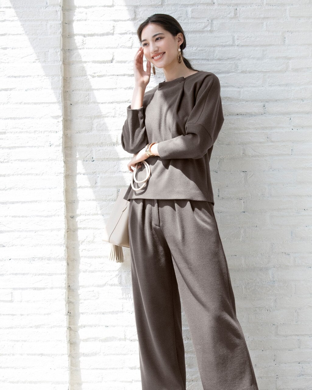 ウール混・デザインセットアップ/DoCLASSE