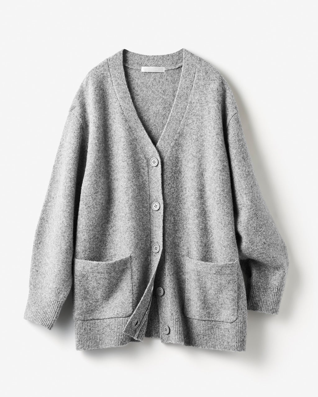 ウール混タム・Vネックカーディガン/DoCLASSE