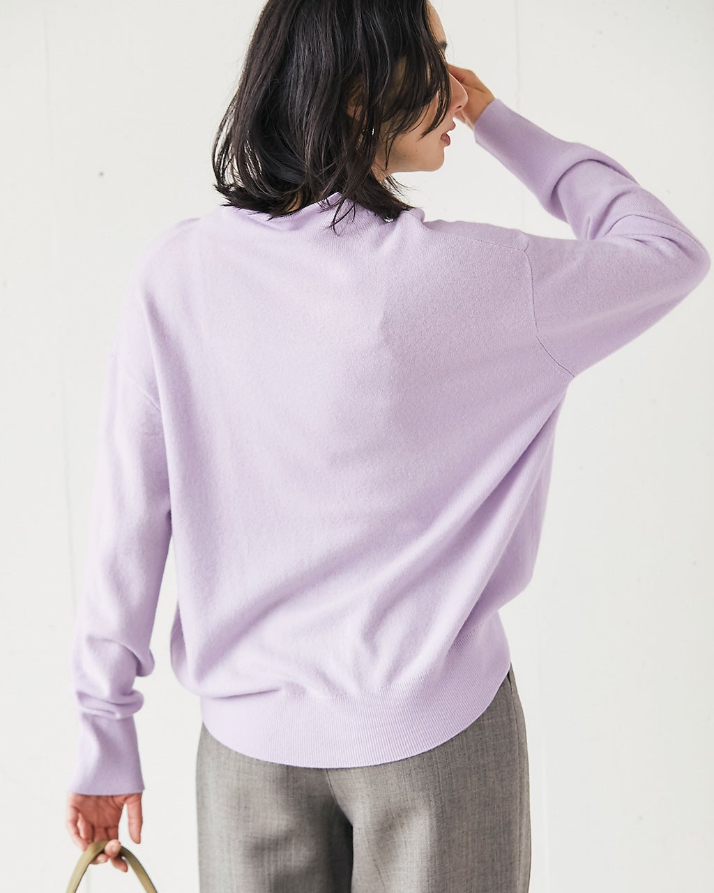 カシミヤ混・ハイネックニット/DoCLASSE