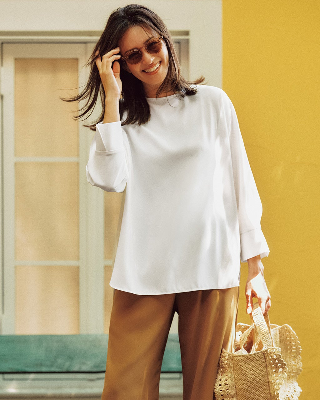 ジョーゼット・フォルムブラウス/DoCLASSE