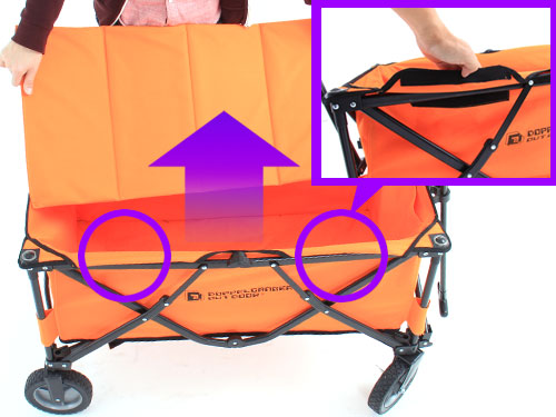 販売終了】フォールディングキャリーワゴン C2-46 C2-97 - DOD