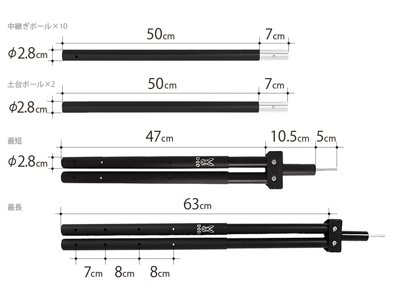 フタマタノキワミ FA5-603-BK - DOD（ディーオーディー）【公式
