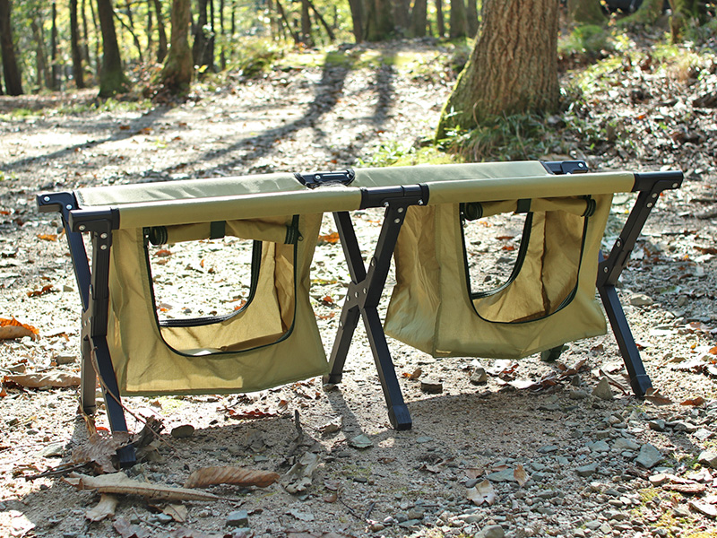 販売終了】ストレージベンチ（カーキ） FS2-246M - DOD（ディーオー