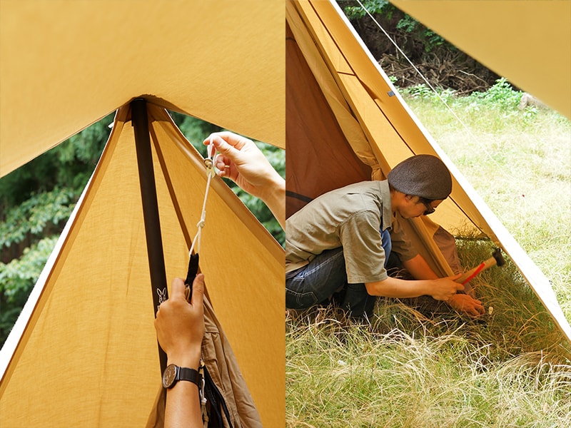 チマキテント（タン） T2-656-TN - DOD（ディーオーディー）【公式