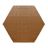 でかキノコテント用マット（ブラウン） MA6-160-BR - DOD（ディーオー