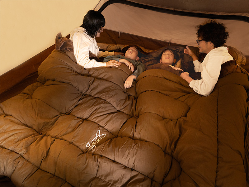 わがやのシュラフRICH（ライトブラウン） S4-188-BR - DOD（ディーオー