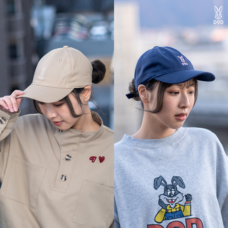 ウサロゴキャップ（ナチュラル/ネイビー/ベージュ/ブラック/オレンジ