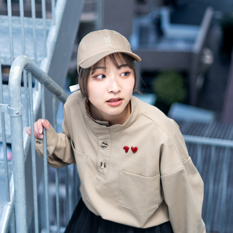 ウサロゴキャップ（ナチュラル/ネイビー/ベージュ/ブラック/オレンジ