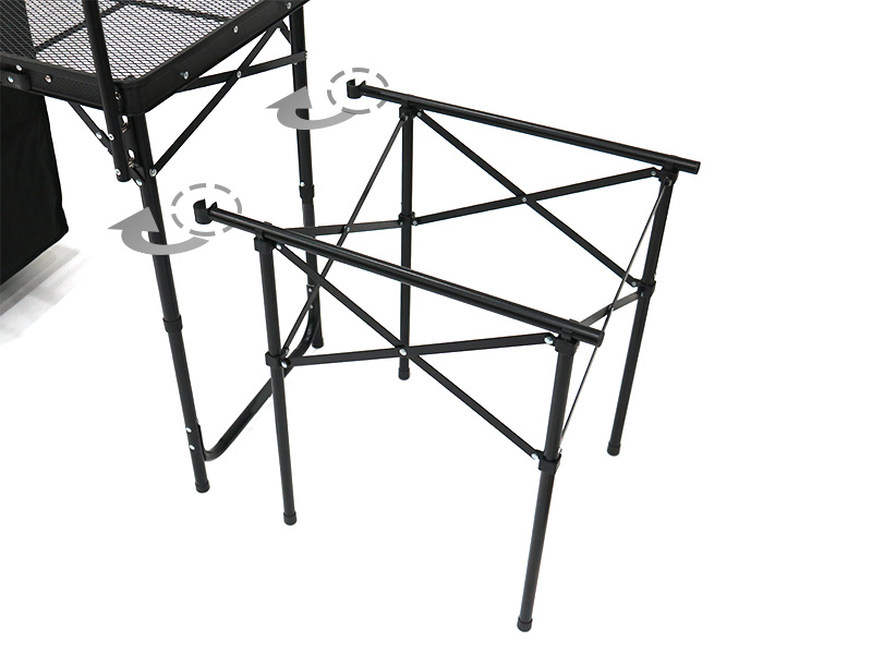 クッキングキング TBS-723-BK アウトドアテーブル クッキングキング