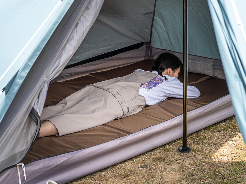 ワンポールテントRX(M)用ハーフマット MA3-952-BR（ブラウン） - DOD