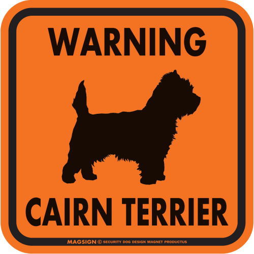 MAGSIGN] WARNING CAIRN TERRIER マグネット＆ステッカー