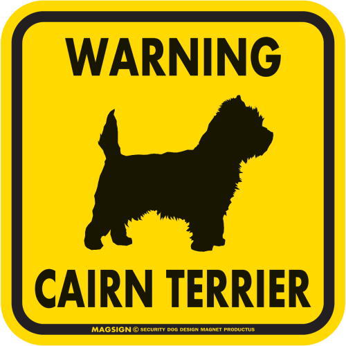 MAGSIGN] WARNING CAIRN TERRIER マグネット＆ステッカー