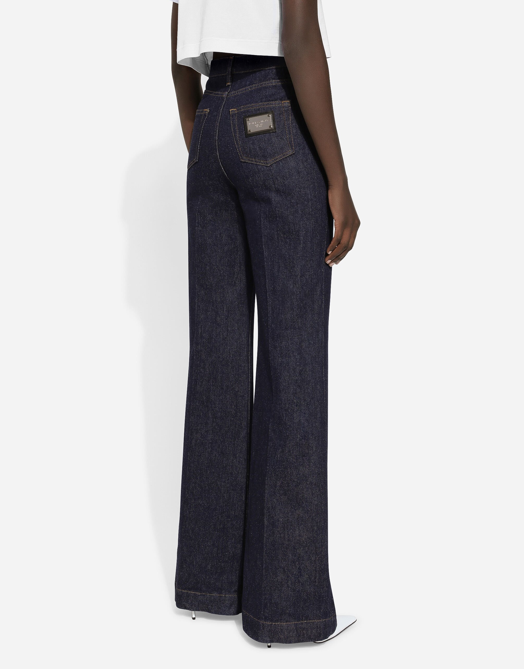 Flared denim jeans in Blue for Women | Dolce&Gabbana® US