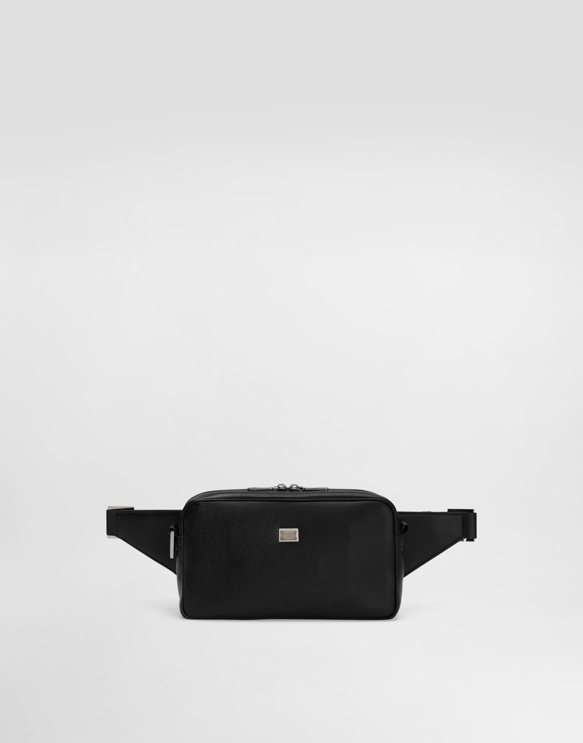 Calfskin crossbody bag in Black for Men | Dolce&Gabbana® US